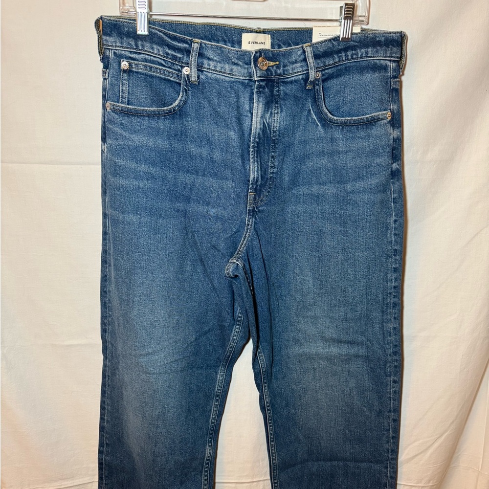 NWT Everlane Women's Way-High® Jean 2.0 in Washed Indigo, Size 31